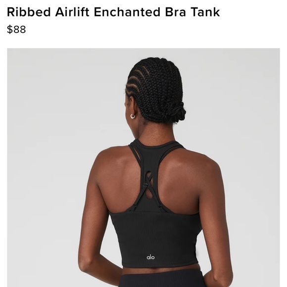 Alo Ribbed Bra Tank - Picture 6 of 6